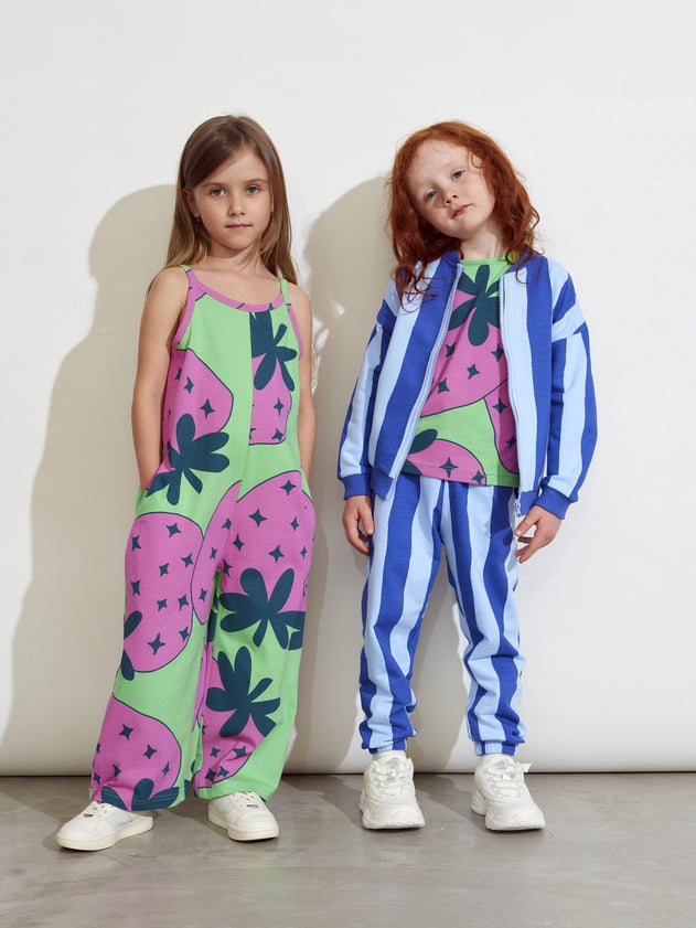 Kids' Ripple Bomber Croco Jacket Blue Striped