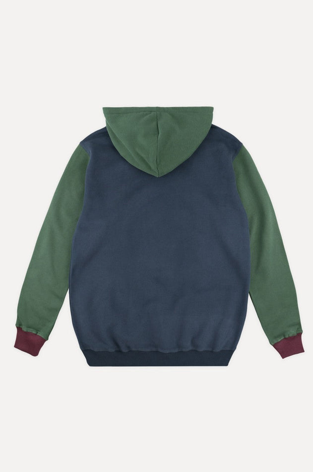 Color Block Hoodie Trendsplant Blue