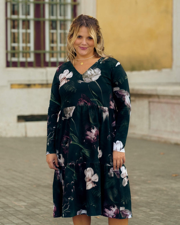 Amélie Layered Dress Noir