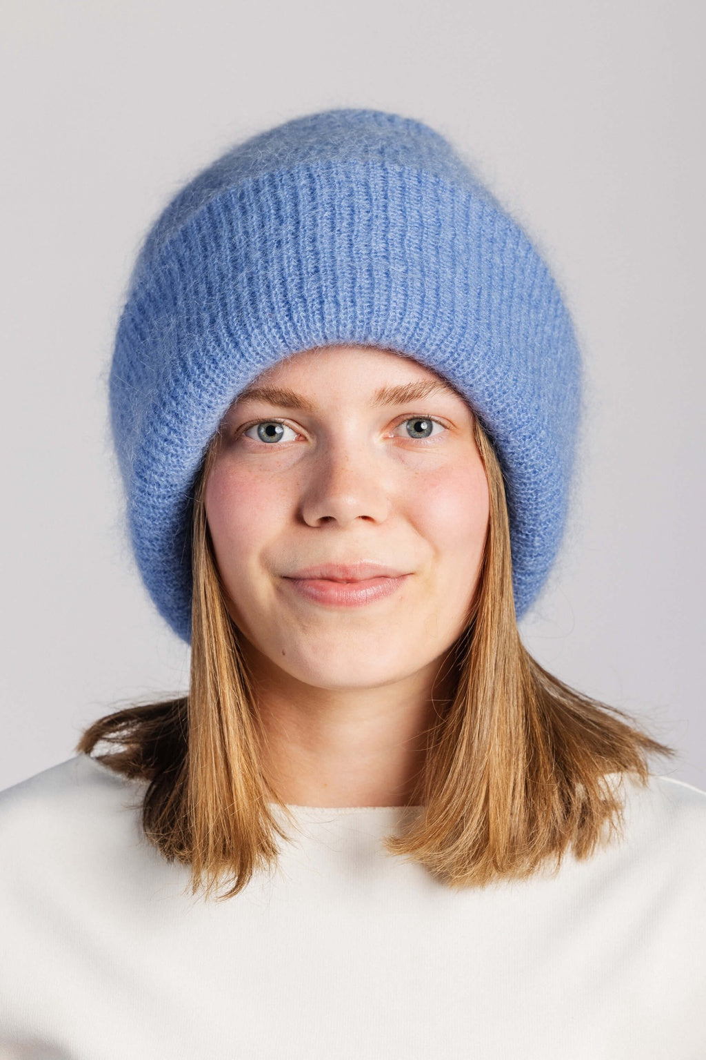 Pippa Mohair Beanie Celestial Blue