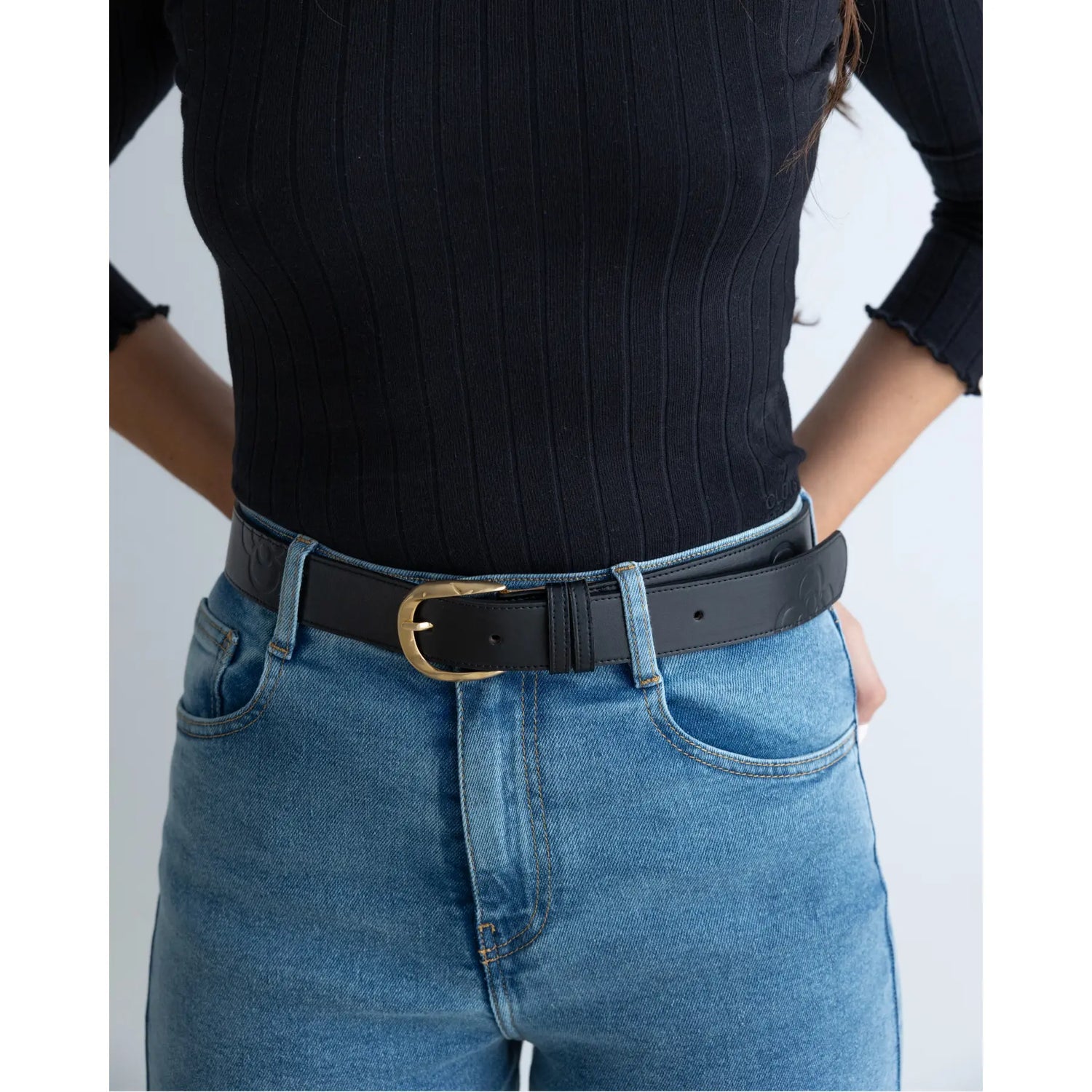 Flower Belt Black