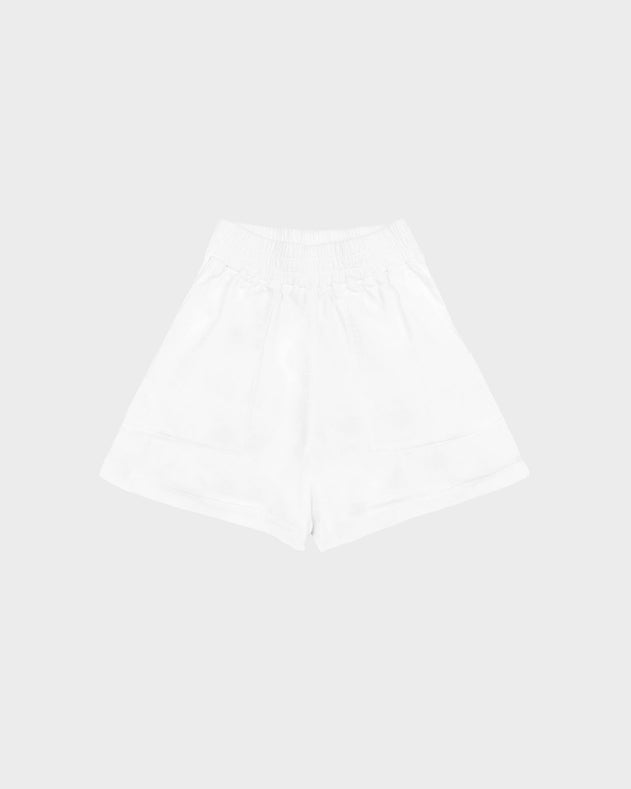 Calabasas Linen Shorts White
