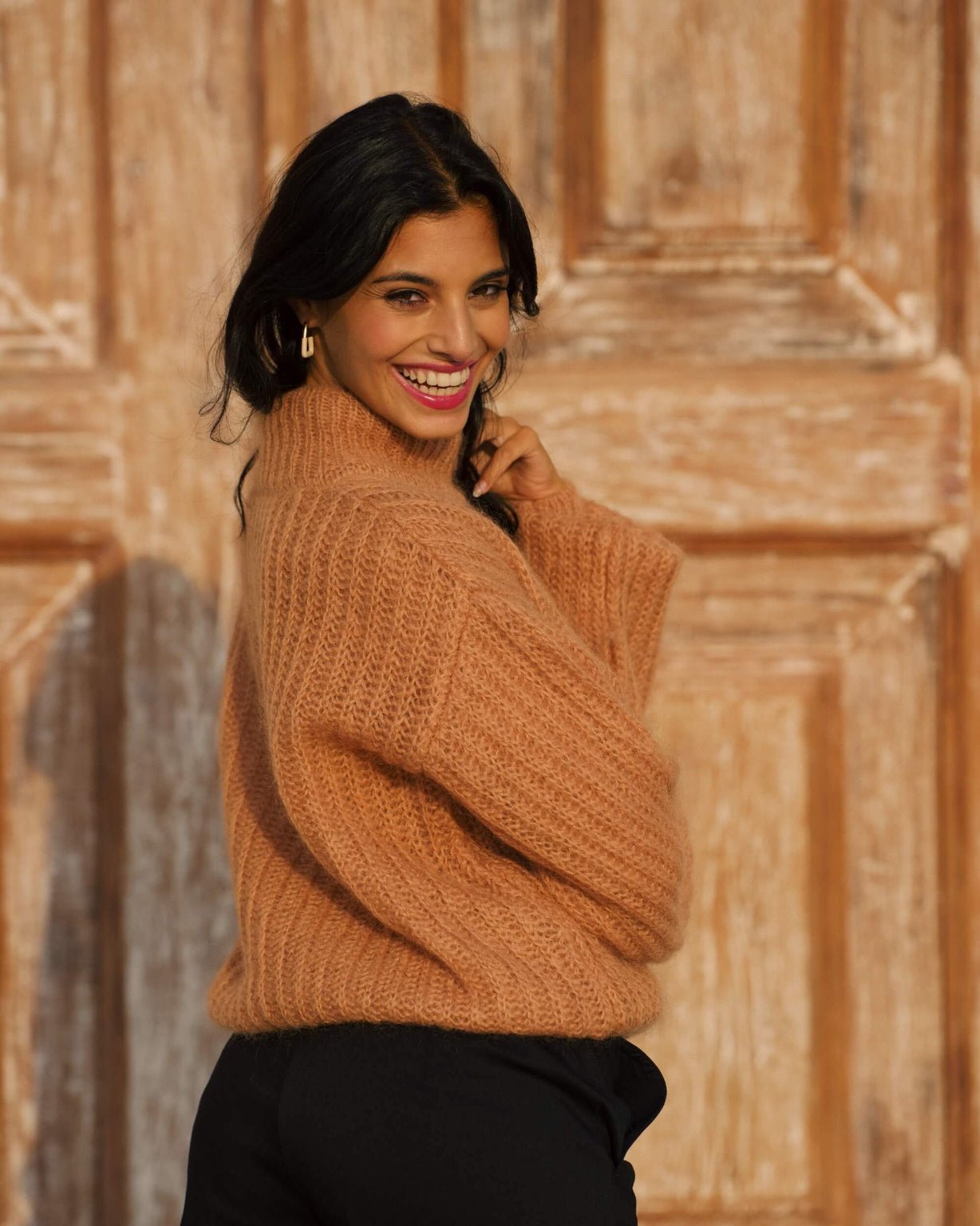 Robin Mohair Knit Caramel