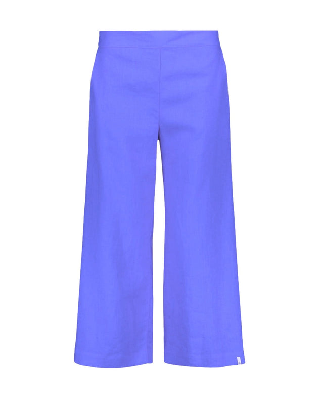 Culottes Linen Trousers Stonewashed Marina Blue