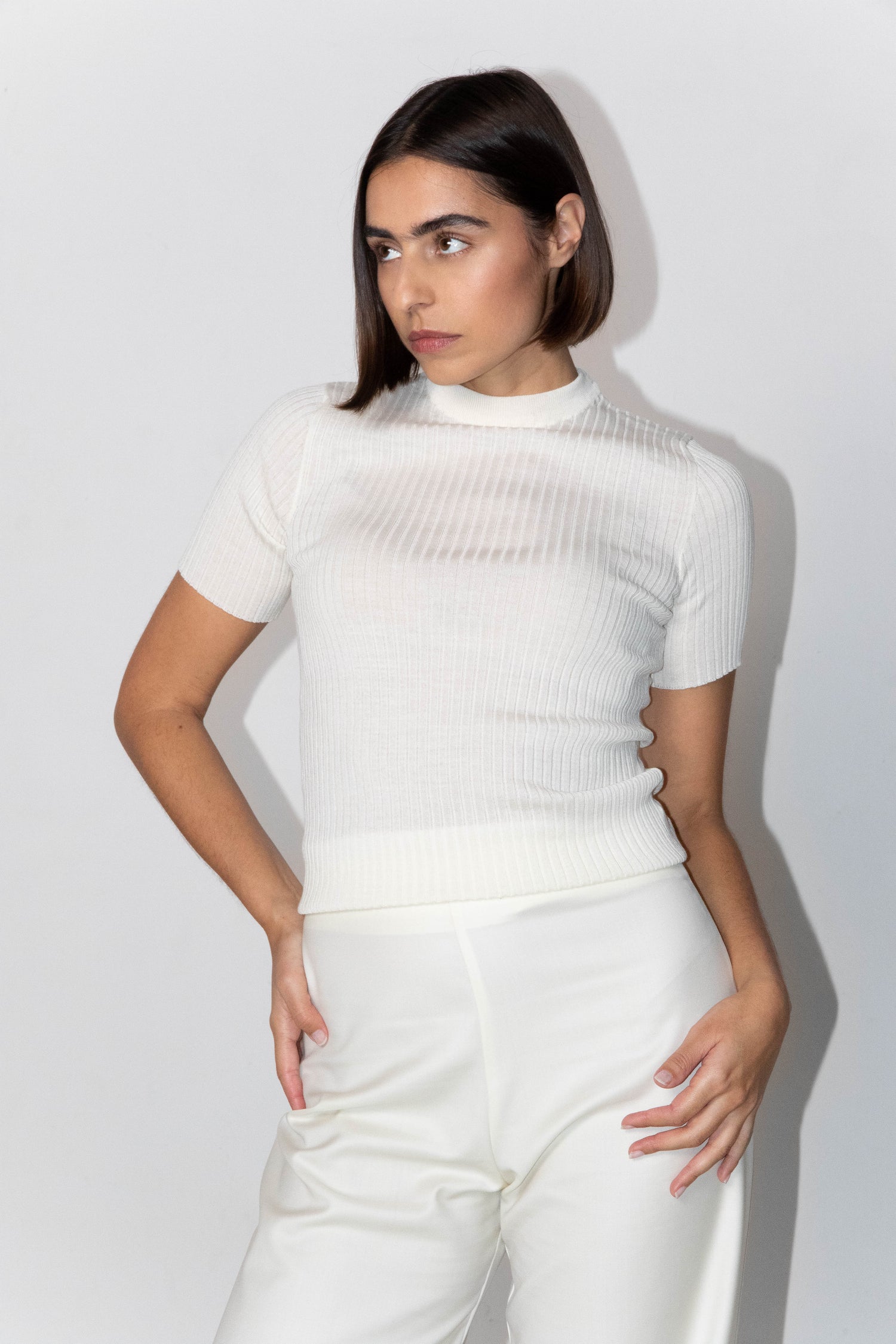 Rhea Merino T-paita Valkoinen