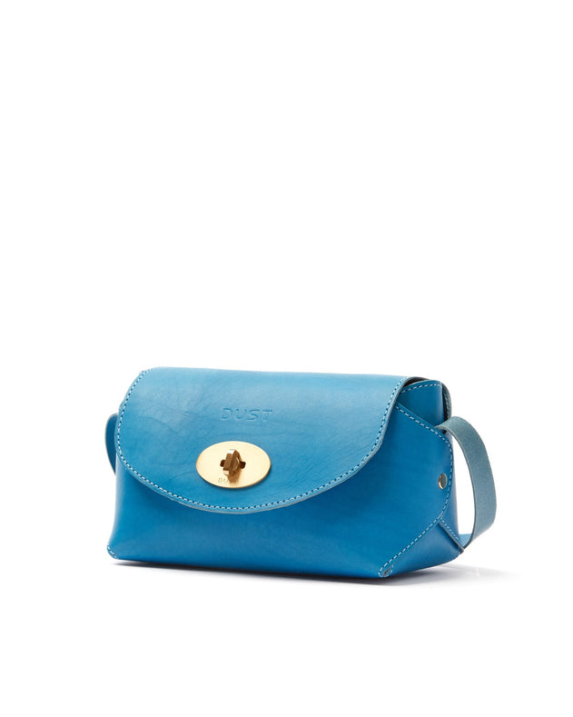 The Small Box Leather Bag Light Blue