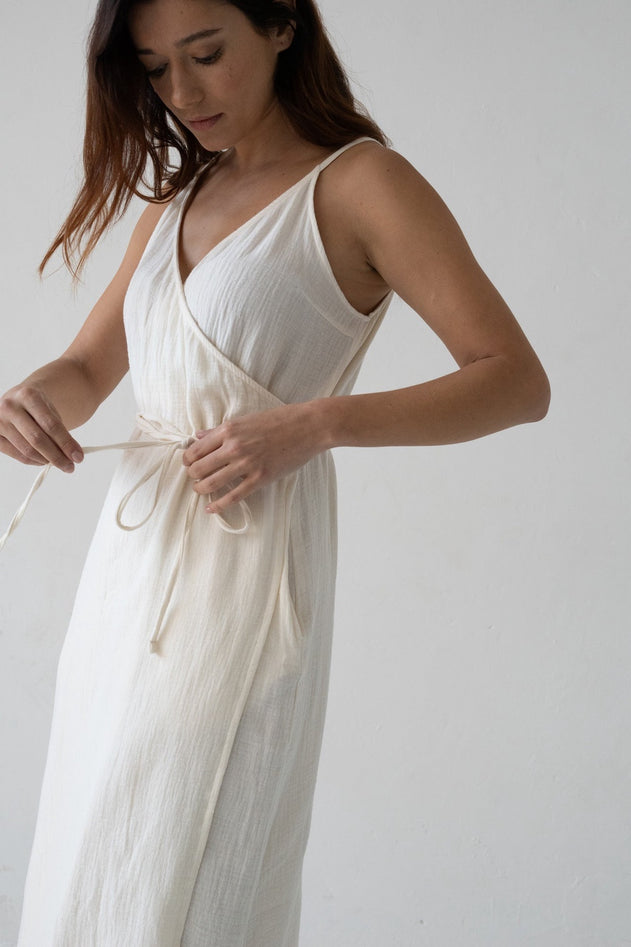 Brielle Strap Dress Beige