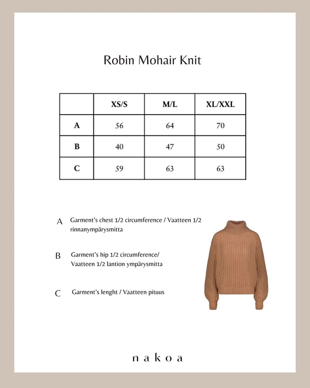 Robin Mohair Knit Caramel