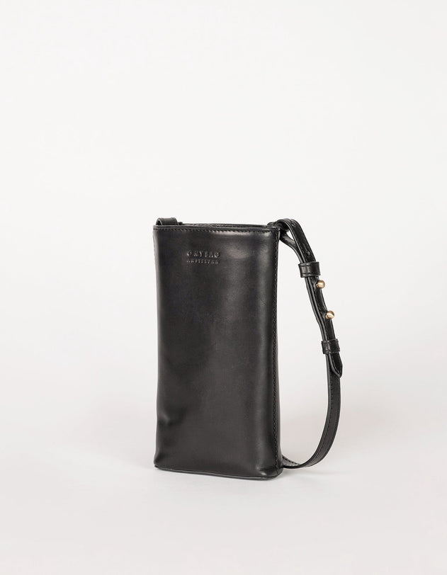 Charlie Phone Bag Classic Leather Black