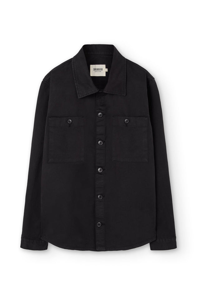Helmut Unisex Organic Cotton Worker Overshirt Black