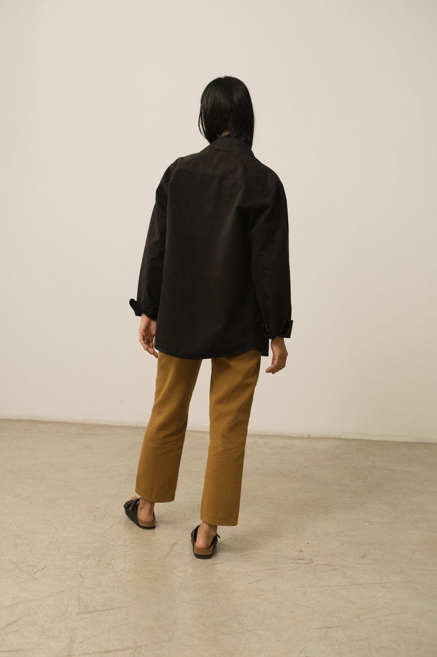 Helmut Unisex Organic Cotton Worker Overshirt Black