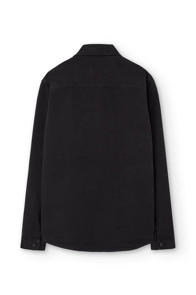 Helmut Unisex Organic Cotton Worker Overshirt Black
