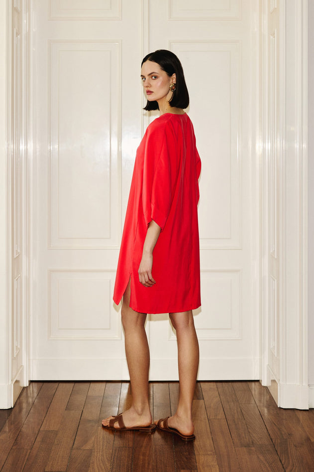 Kimono Dress Red