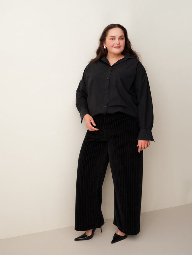 Velour Pants Black