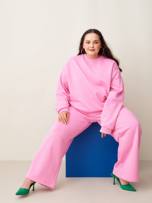 Superpower Oversize Sweatshirt More Pink