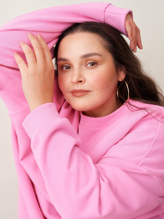 Superpower Oversize Sweatshirt More Pink