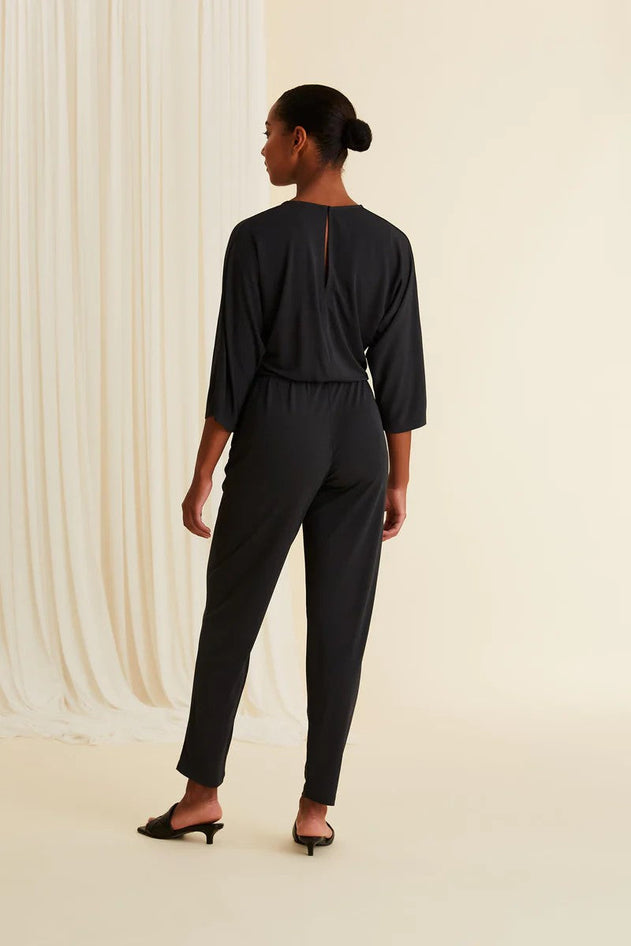 Alessa Viscose Jumpsuit Black