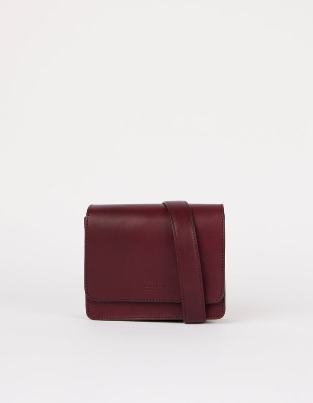 Audrey Mini Bag Classic Leather Dark Cherry