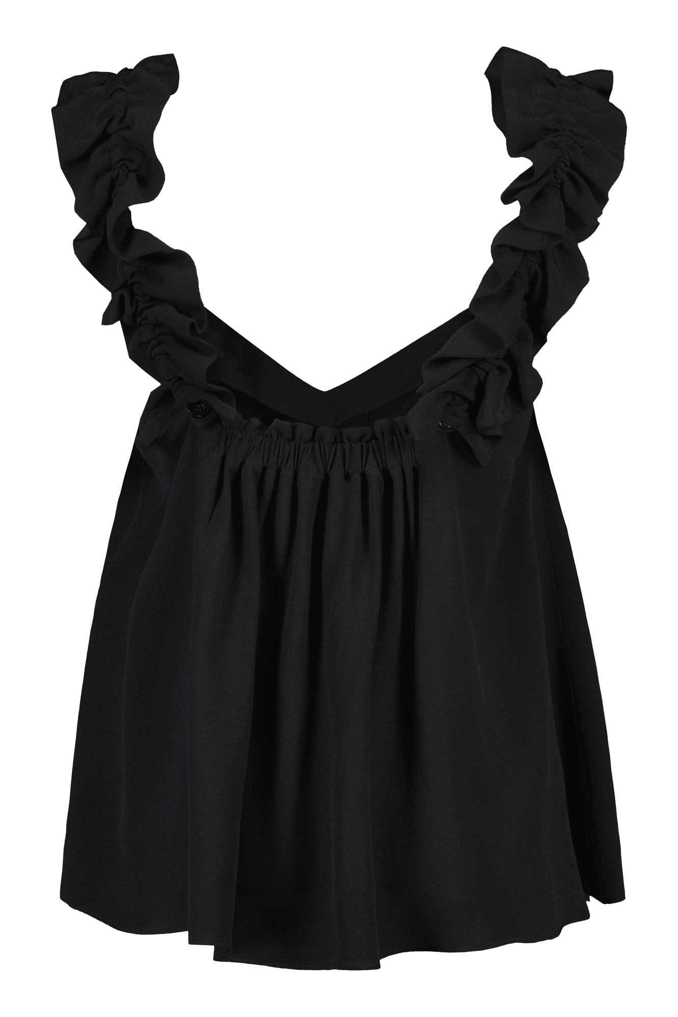 Åva Sleeveless Top Raven Black