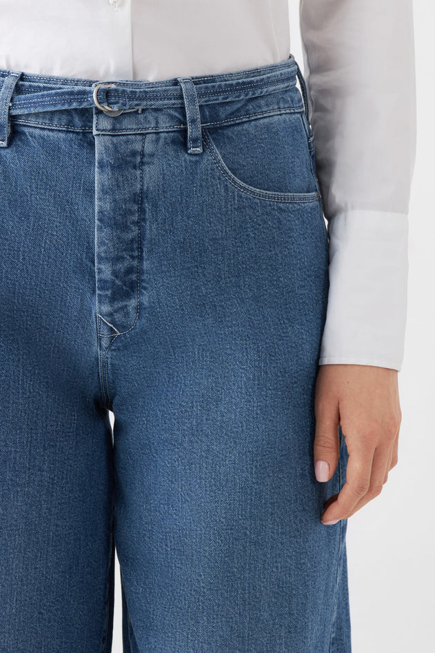 Blaze High Waist Jeans Medium Blue