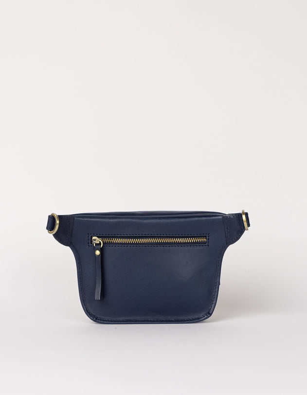 Beck's Bum Bag Classic Leather Midnight Blue