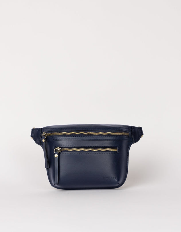 Beck's Bum Bag Classic Leather Midnight Blue