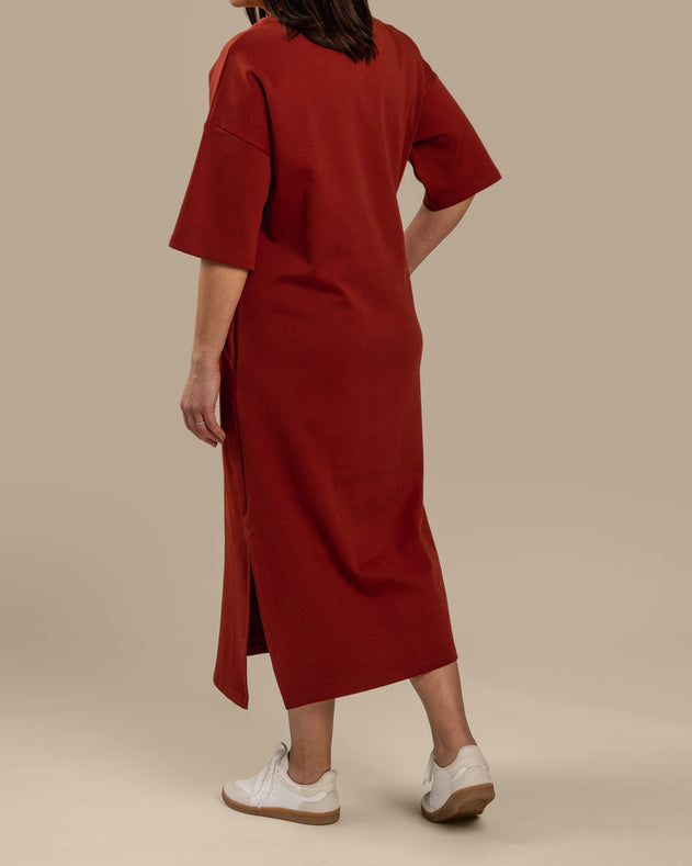 Boxy Dress Mahogany