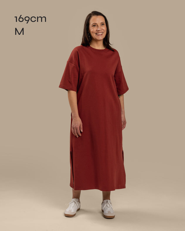 Boxy Dress Mahogany