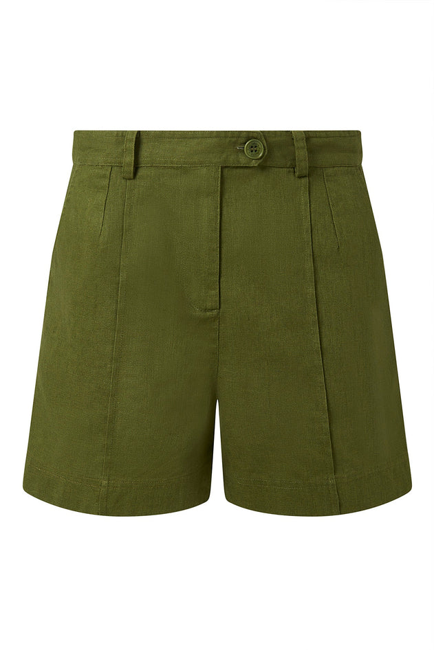 Emmie Organic Cotton Shorts Khaki