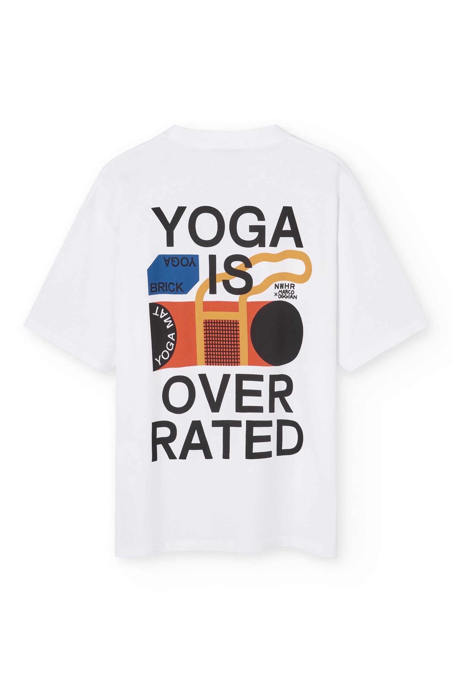 Yoga Is Overrated T-Paita Valkoinen