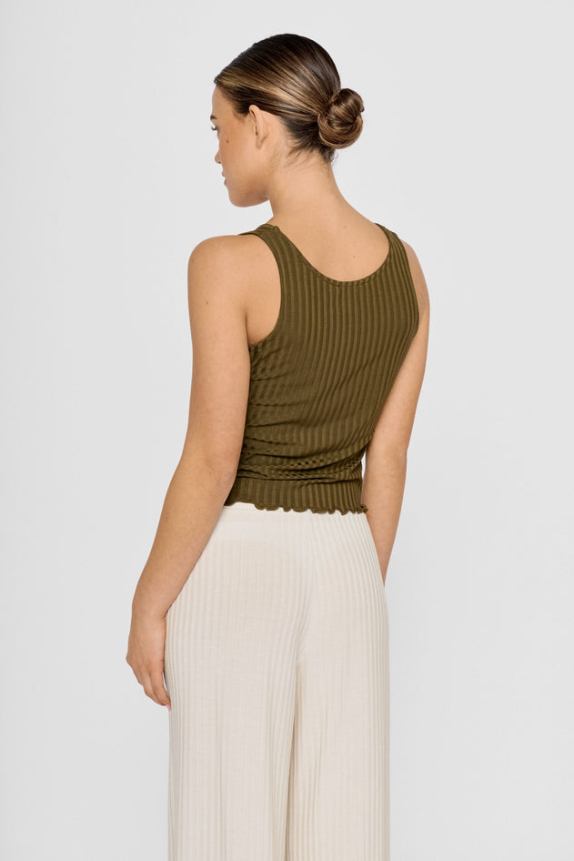 Chami Tank Top Khaki