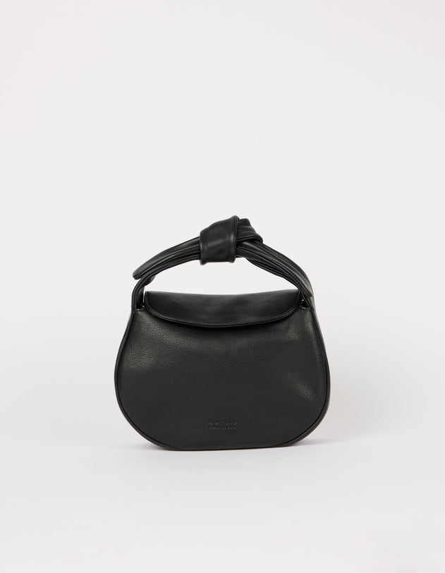 Coco Croissant Bag Soft Grain Leather Black
