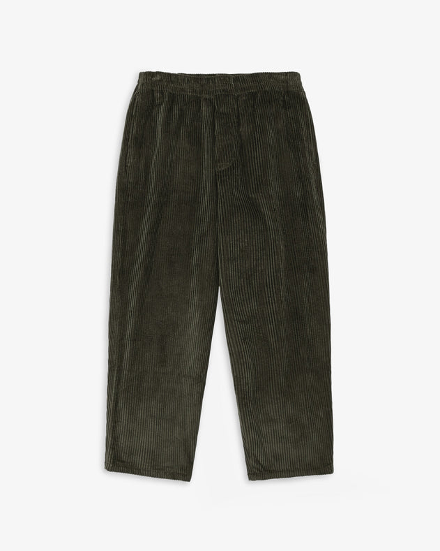Corduroy Wide Pants Dark Green