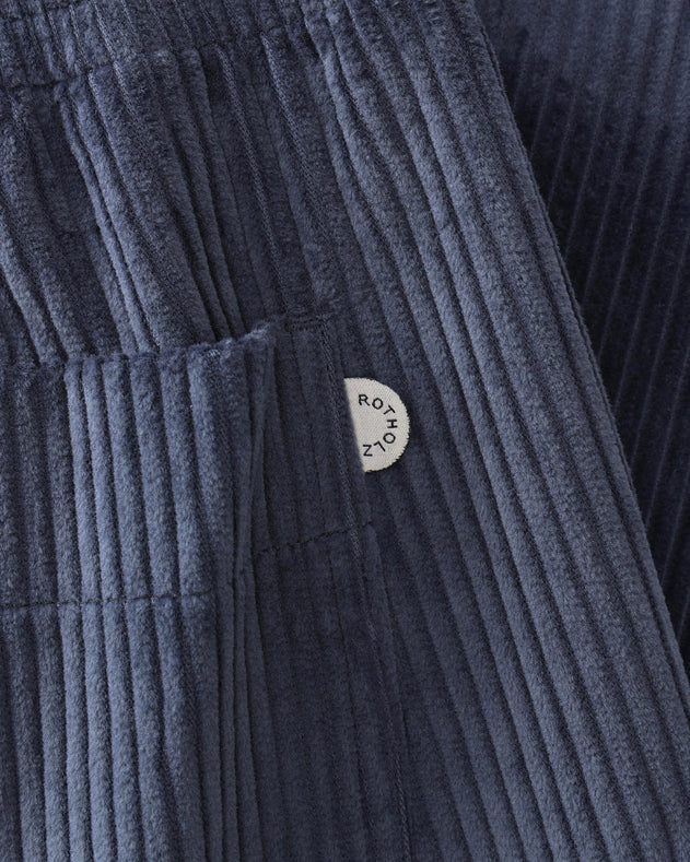 Corduroy Wide Pants Stone Blue