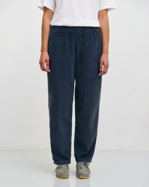 Corduroy Wide Pants Stone Blue