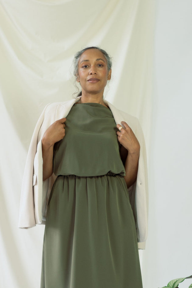 Bella Dress Olive Green