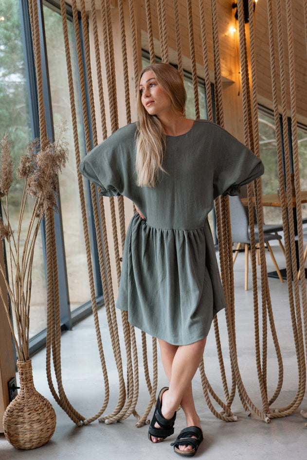 Tessa Dress Light Olive Green