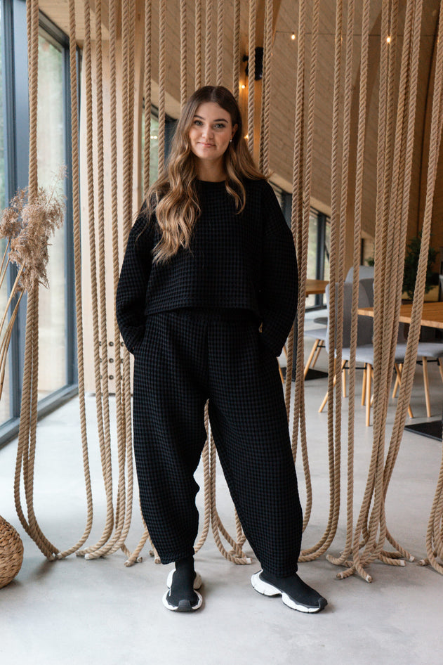 Aiko Loungewear Set Black