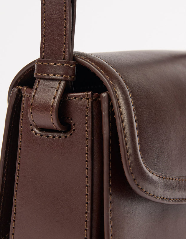 Kendalini Bag Classic Leather Chocolate Brown