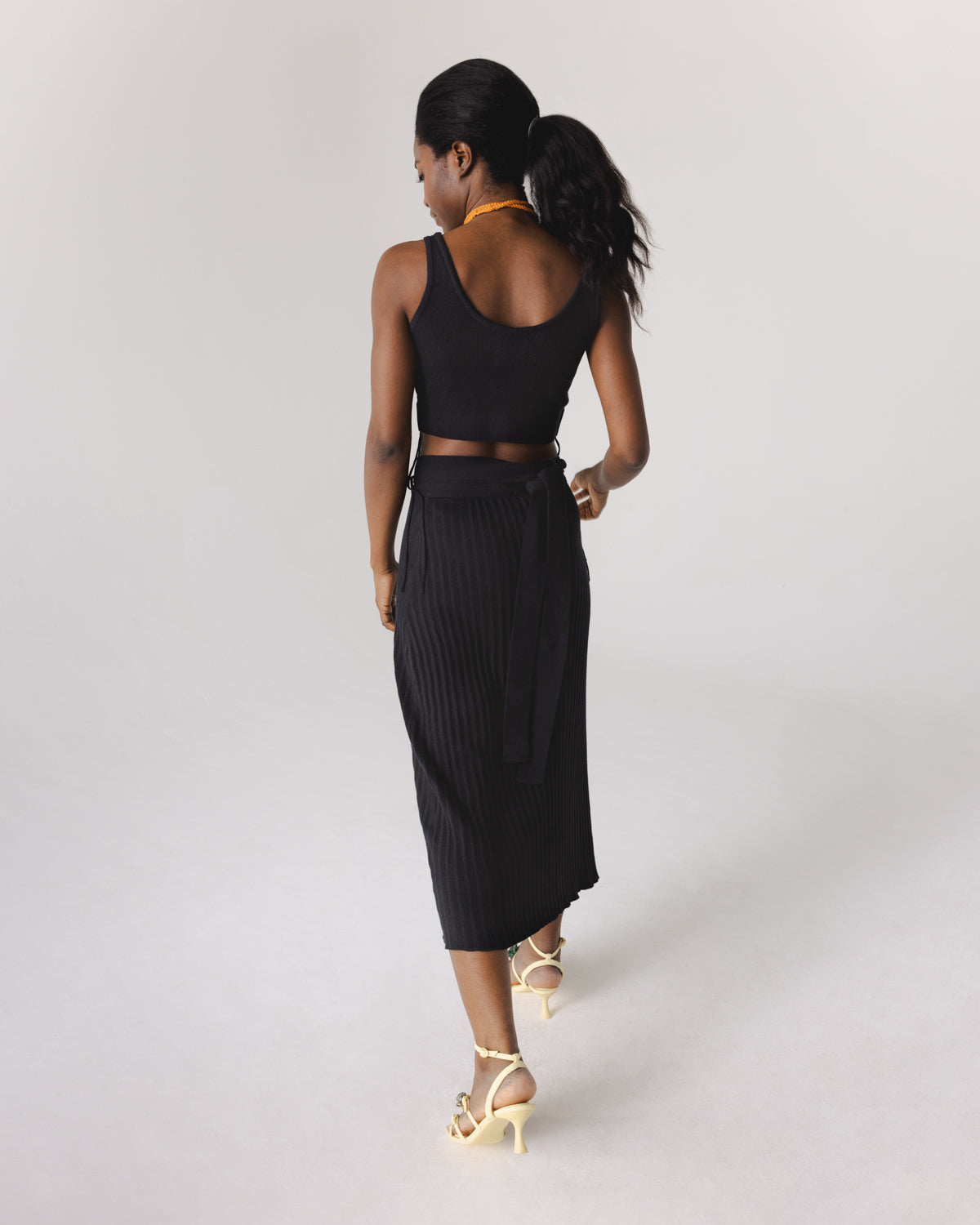 Šatrija Cotton Wrap Skirt Black