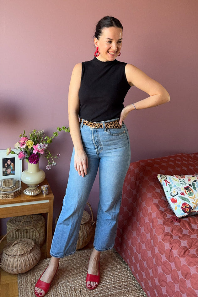 Rib Top Black