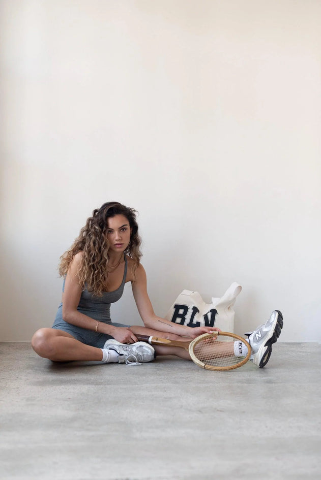 Ether Biker Shorts Heather Grey