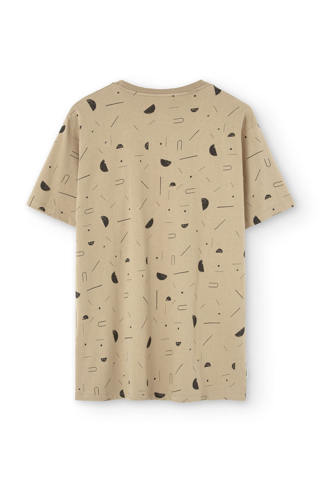 Men's George T-Shirt Sidereal Rain Beige