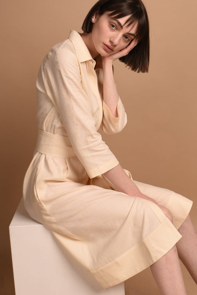 Mariam Dress Cream White