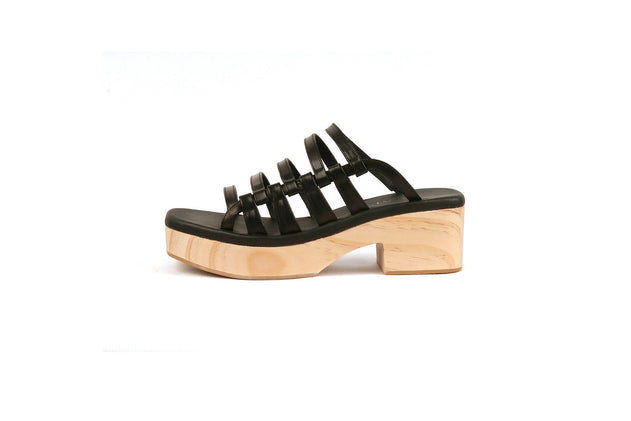 Gardenia Wedge Sandal Black