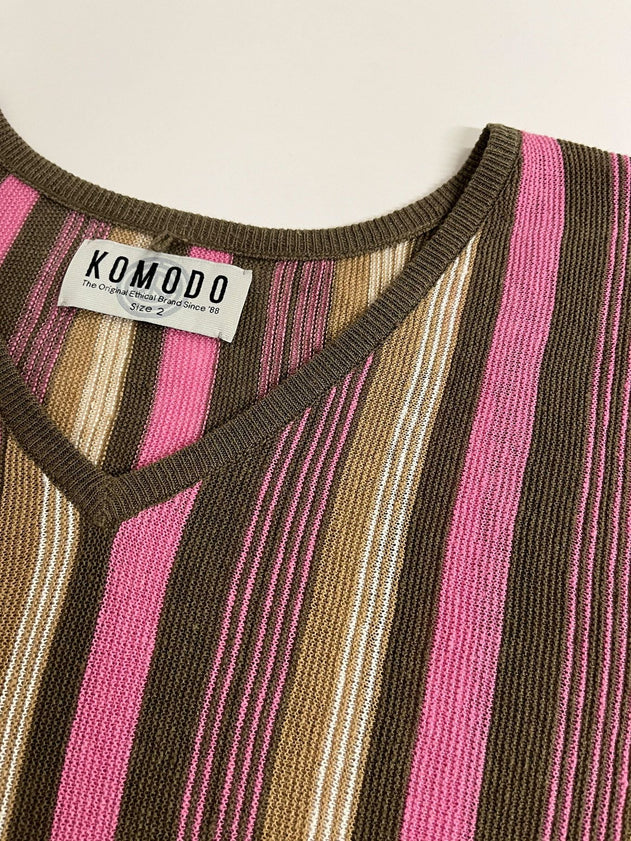 Clover Linen Jumper Stripe