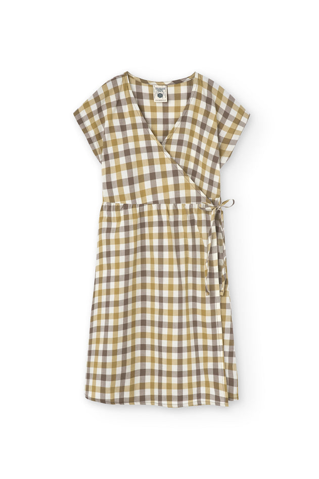 Kids' Hannia Wrap Dress Vichy