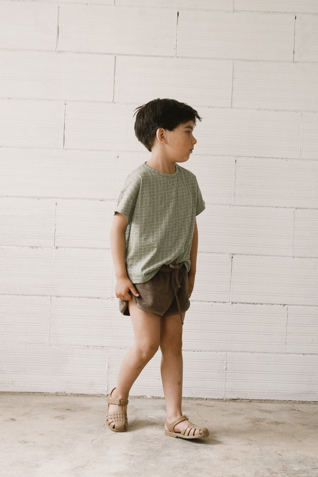 Kid's Haco Oversized T-Shirt Wicker Green