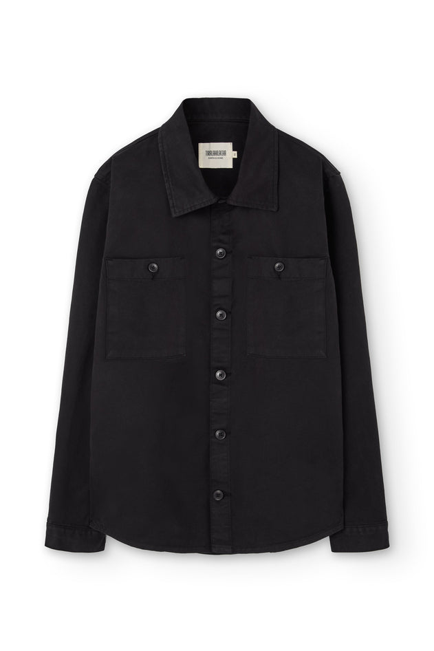 Helmut Unisex Organic Cotton Worker Overshirt Black