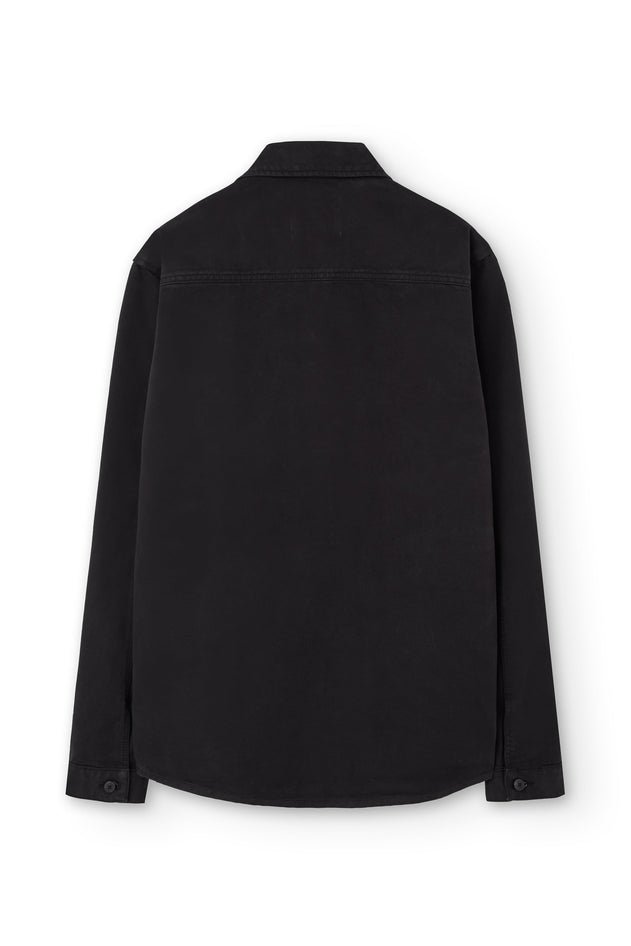 Helmut Unisex Organic Cotton Worker Overshirt Black
